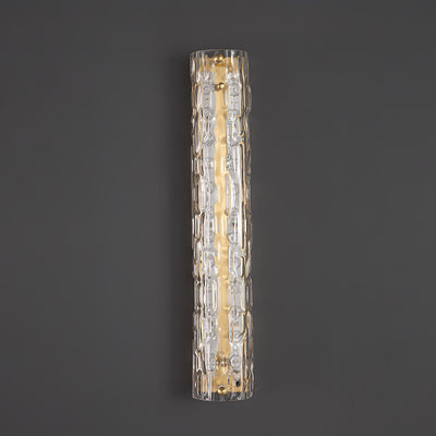 Lumix Brass Glass Glam Wall Lamp - Neutral Decor