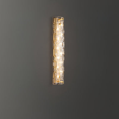Lumix Brass Glass Glam Wall Lamp - Neutral Decor