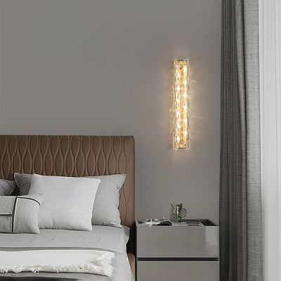 Lumix Brass Glass Glam Wall Lamp - Neutral Decor