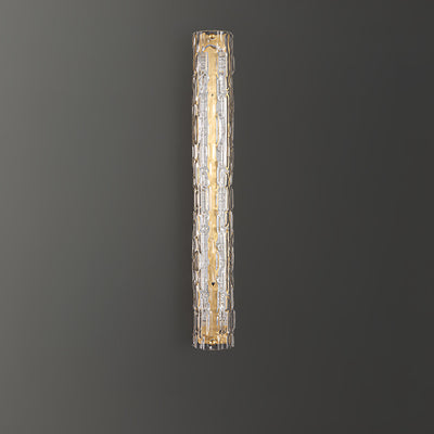 Lumix Brass Glass Glam Wall Lamp - Neutral Decor