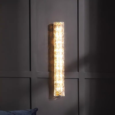 Lumix Brass Glass Glam Wall Lamp - Neutral Decor