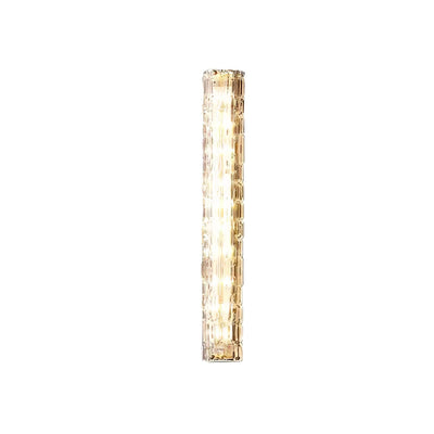 Lumix Brass Glass Glam Wall Lamp - Neutral Decor