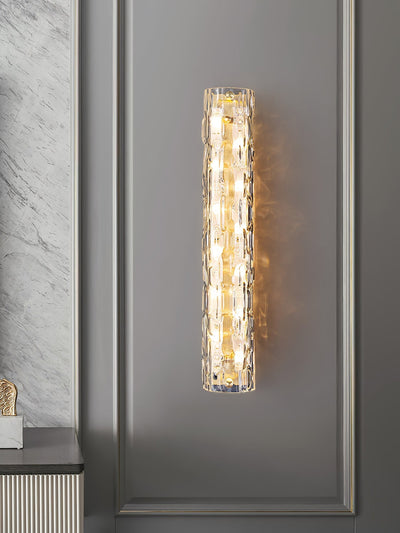 Lumix Brass Glass Glam Wall Lamp - Neutral Decor