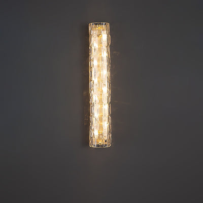 Lumix Brass Glass Glam Wall Lamp - Neutral Decor