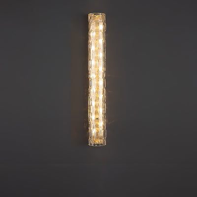 Lumix Brass Glass Glam Wall Lamp - Neutral Decor