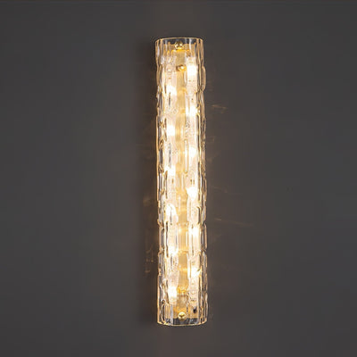 Lumix Brass Glass Glam Wall Lamp - Neutral Decor