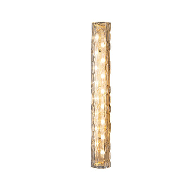 Lumix Brass Glass Glam Wall Lamp - Neutral Decor