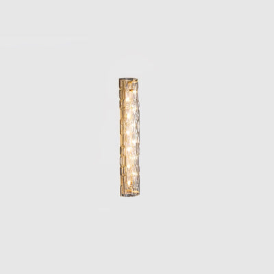 Lumix Brass Glass Glam Wall Lamp - Neutral Decor