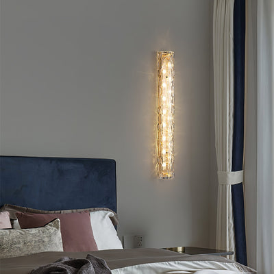 Lumix Brass Glass Glam Wall Lamp - Neutral Decor