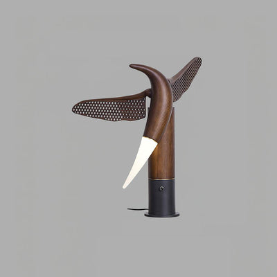 Sylueria Contemporary Wood Table Lamp