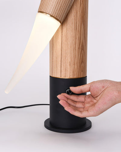 Sylueria Contemporary Wood Table Lamp