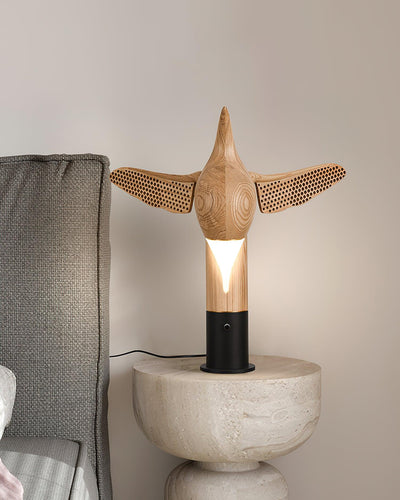 Sylueria Contemporary Wood Table Lamp