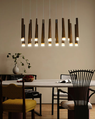 Sylielle Firewood Stick Wood Chandelier