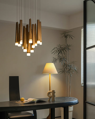 Sylielle Firewood Stick Wood Chandelier
