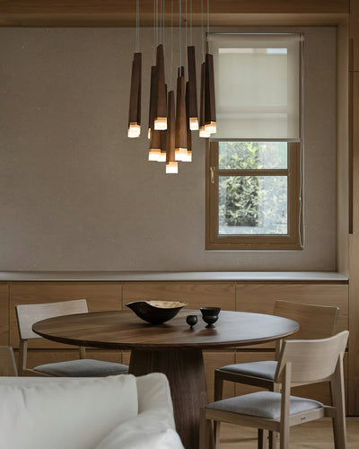Sylielle Firewood Stick Wood Chandelier