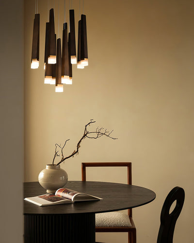 Sylielle Firewood Stick Wood Chandelier