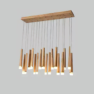 Sylielle Firewood Stick Wood Chandelier