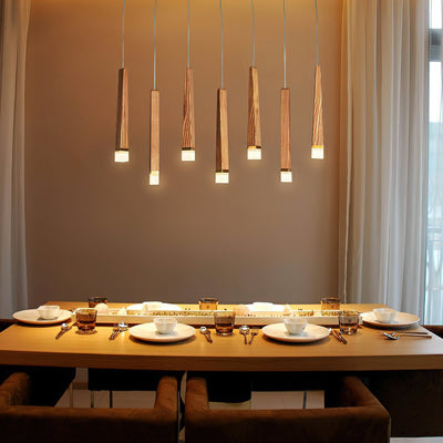 Sylielle Firewood Stick Wood Chandelier