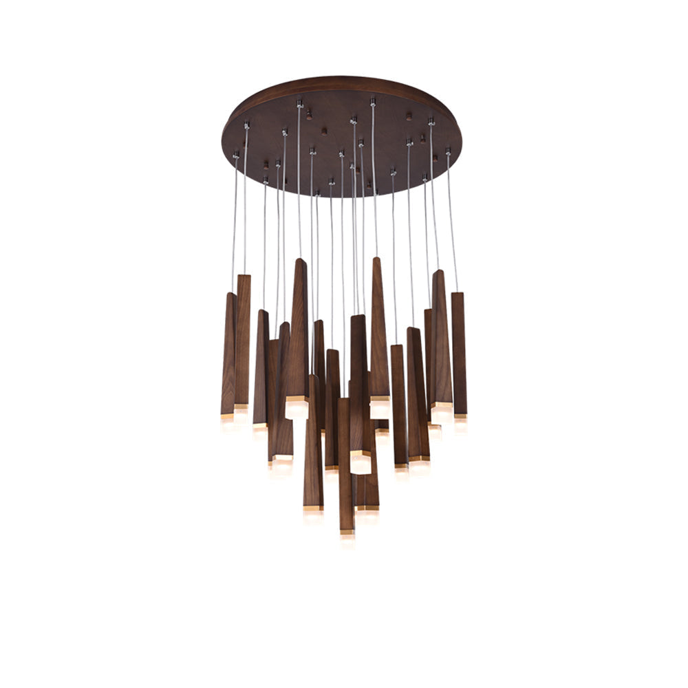 Sylielle Firewood Stick Wood Chandelier