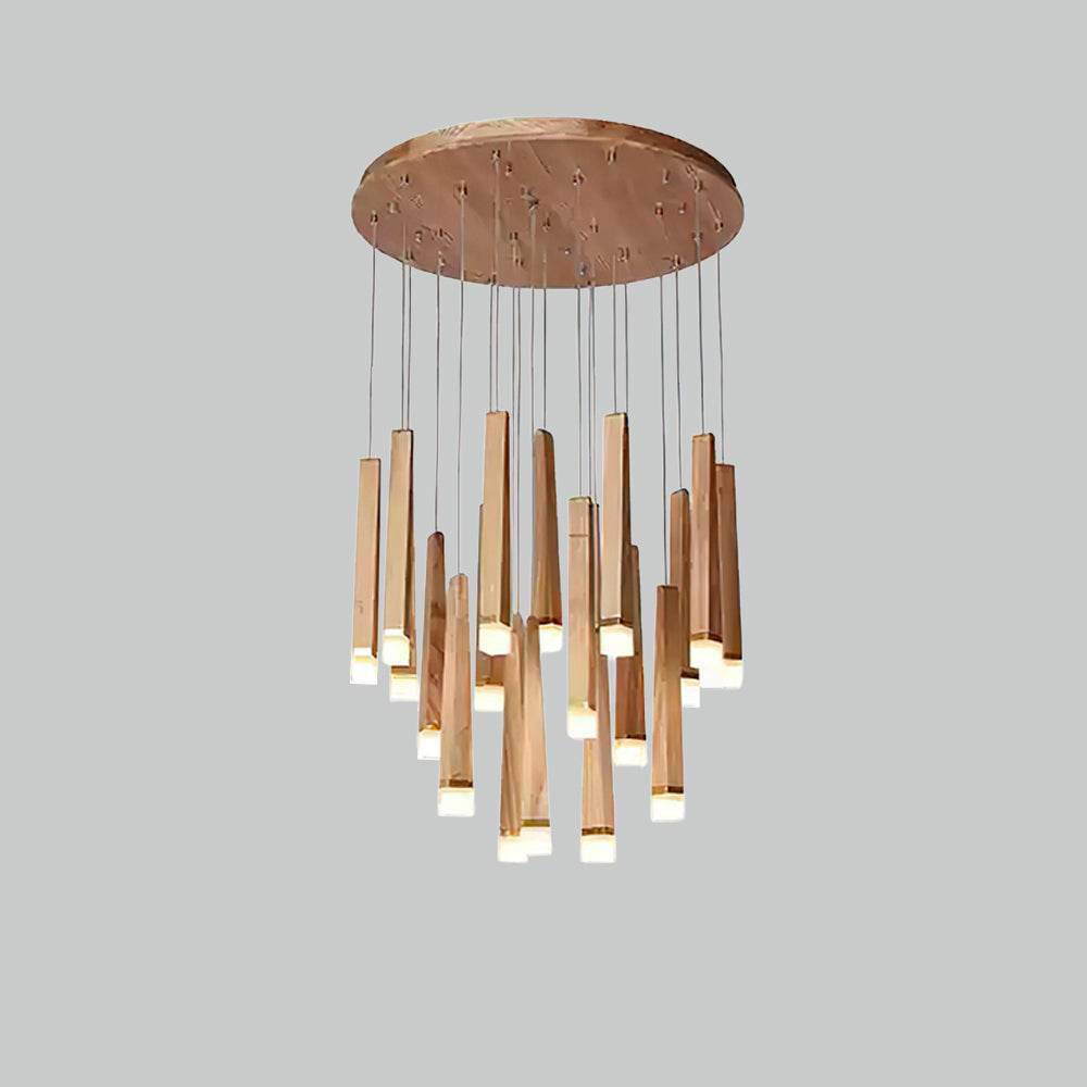 Sylielle Firewood Stick Wood Chandelier