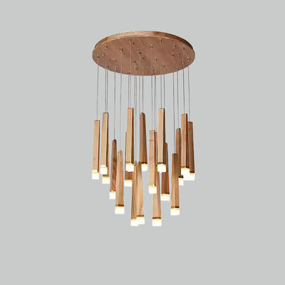 Sylielle Firewood Stick Wood Chandelier