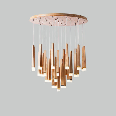 Sylielle Firewood Stick Wood Chandelier