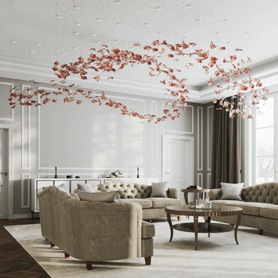 Elmiros Petal Glass Chandelier