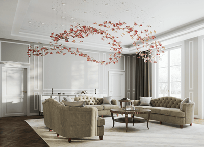 Elmiros Petal Glass Chandelier