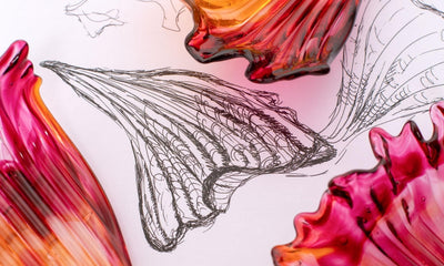 Elmiros Petal Glass Chandelier