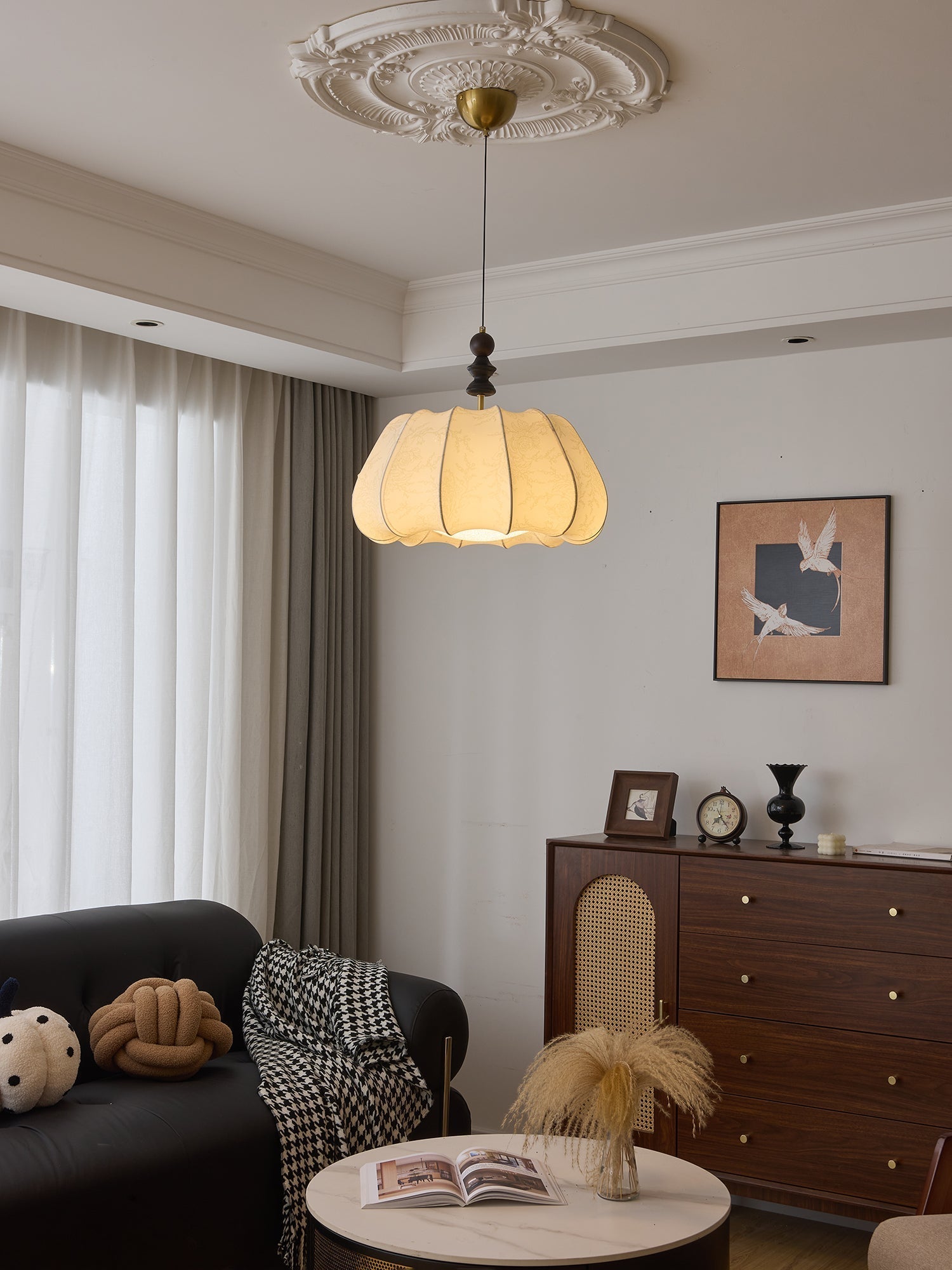 Asolira Elegance Vintage Wood Pendant Lamp