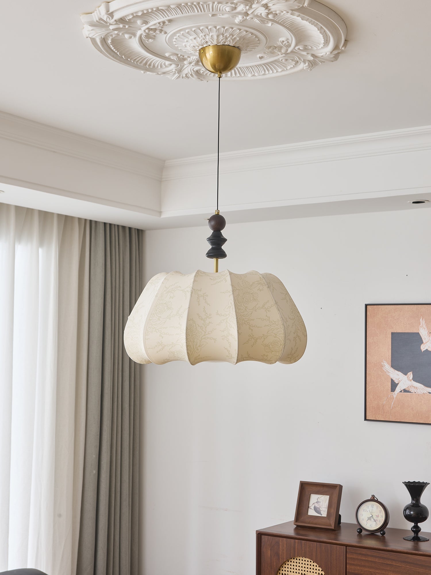 Asolira Elegance Vintage Wood Pendant Lamp