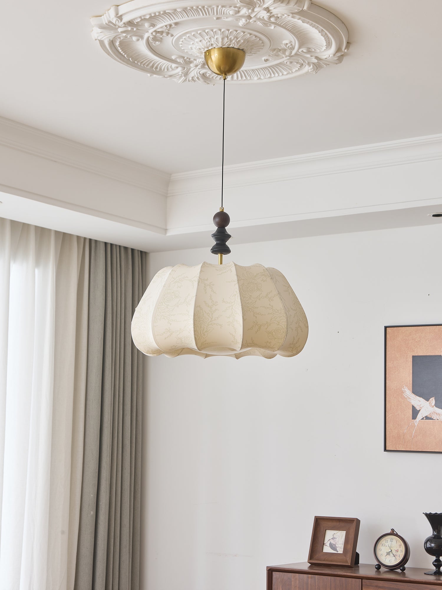 Asolira Elegance Vintage Wood Pendant Lamp