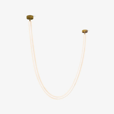 Fenris Pendant Lamp Flexible Curve Silicone Brass