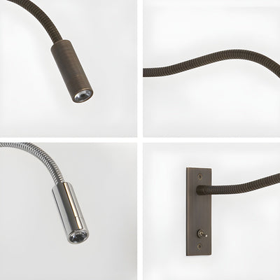 Flame Flexible Gooseneck Wall Lamp