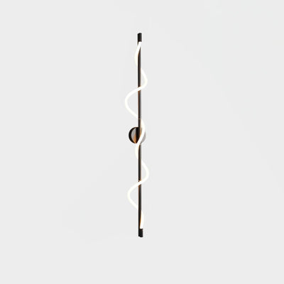 Fidora Sculptural Brass Silicone Wall Lamp