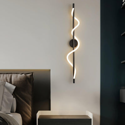 Fidora Sculptural Brass Silicone Wall Lamp
