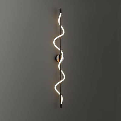 Fidora Sculptural Brass Silicone Wall Lamp