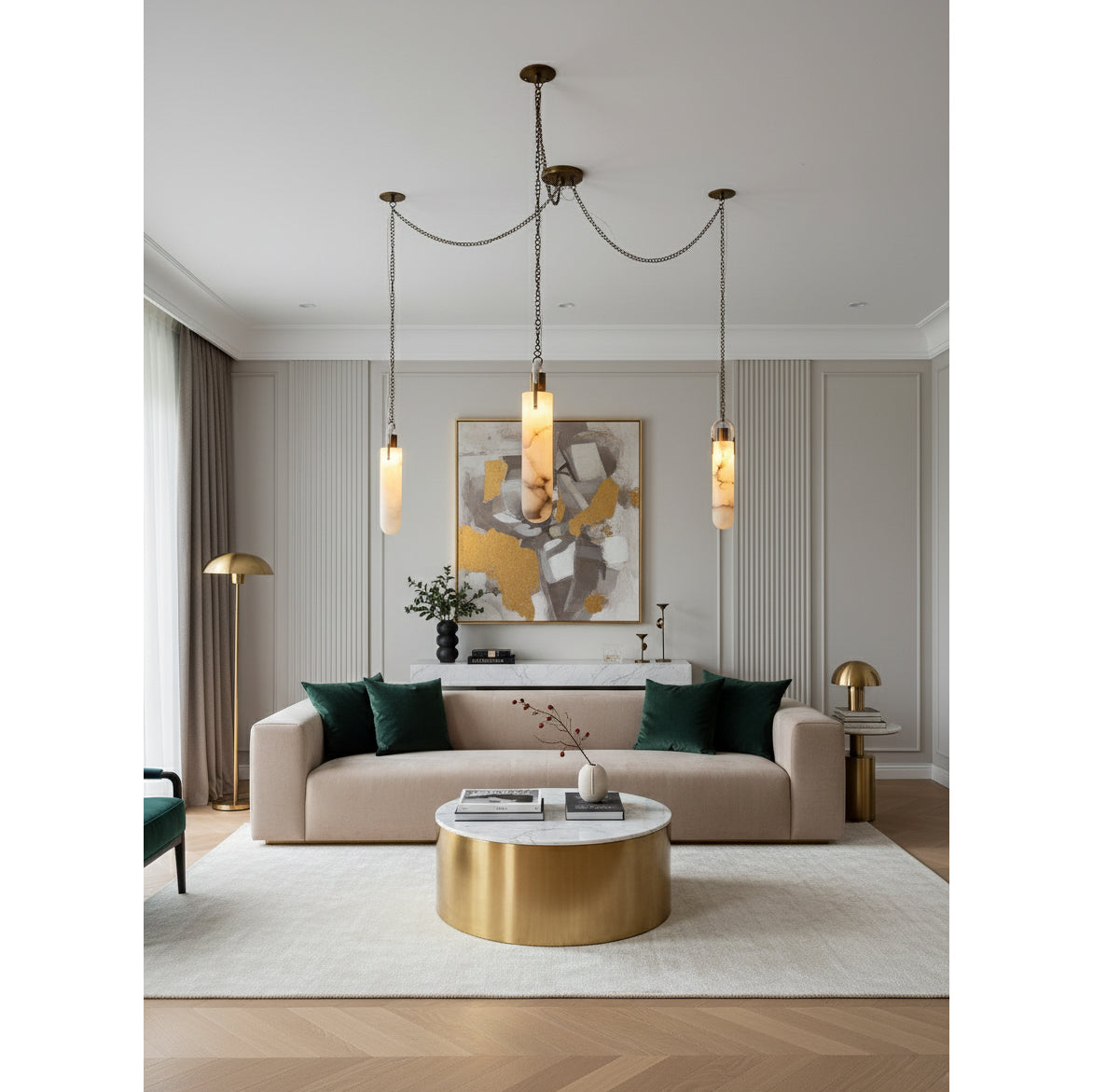 Bellmere Alabaster Pendant Light