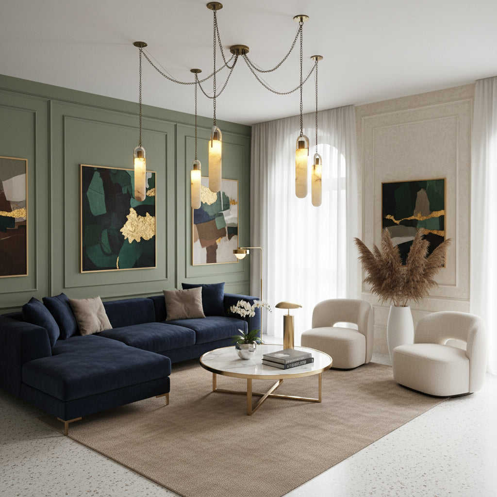 Bellmere Alabaster Pendant Light