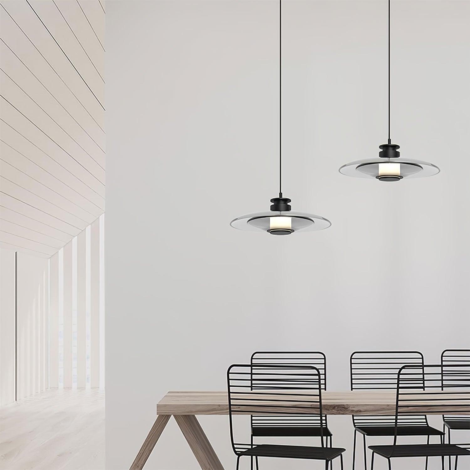 Borian Glass Futuristic Pendant Lamp
