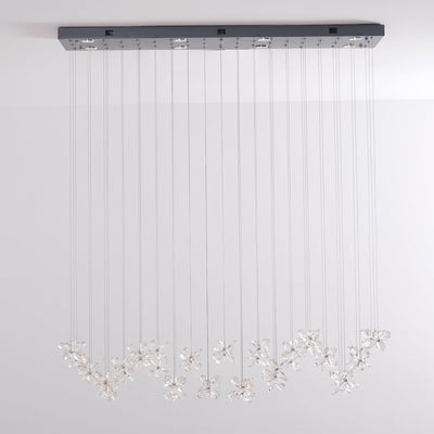 Dune Chandelier Crystal Butterfly Floral Cluster