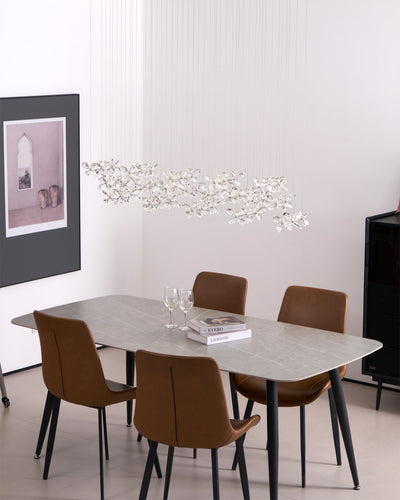 Dune Chandelier Crystal Butterfly Floral Cluster