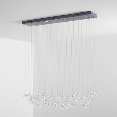 Dune Chandelier Crystal Butterfly Floral Cluster
