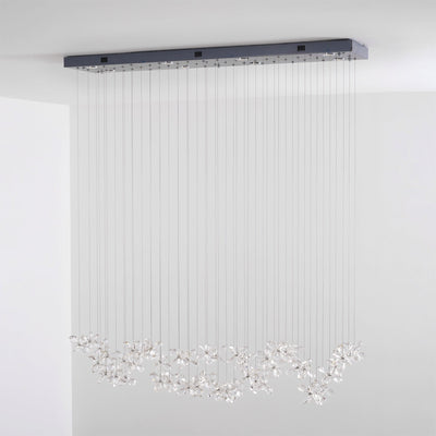 Dune Chandelier Crystal Butterfly Floral Cluster