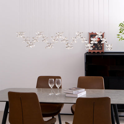 Dune Chandelier Crystal Butterfly Floral Cluster