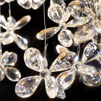 Dune Chandelier Crystal Butterfly Floral Cluster