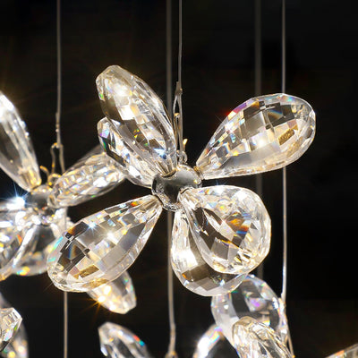 Dune Chandelier Crystal Butterfly Floral Cluster