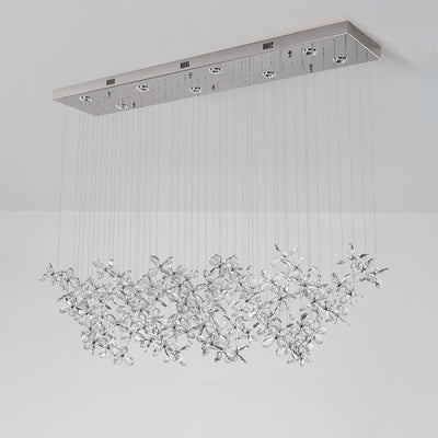 Dune Chandelier Crystal Butterfly Floral Cluster