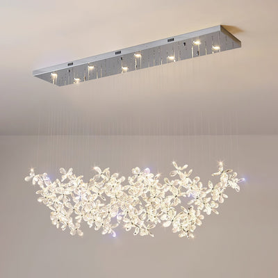 Dune Chandelier Crystal Butterfly Floral Cluster