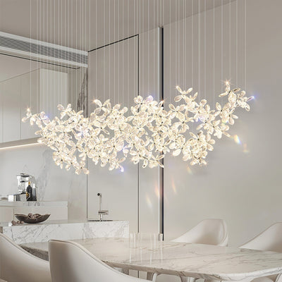 Dune Chandelier Crystal Butterfly Floral Cluster